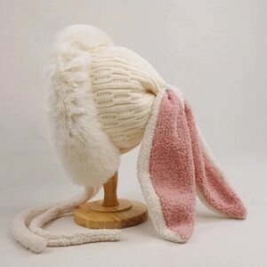 Extra Fluffy Faux Fur Winter Bunny Hat Beanie 🐰